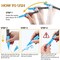 Acrylic Paint Pens, 60 Colors Acrylic Paint Marker, 0.7mm Extra Fine Paint Pens for Canvas, Rock Painting, Wood, Glass, Metal, Ceramic, stone